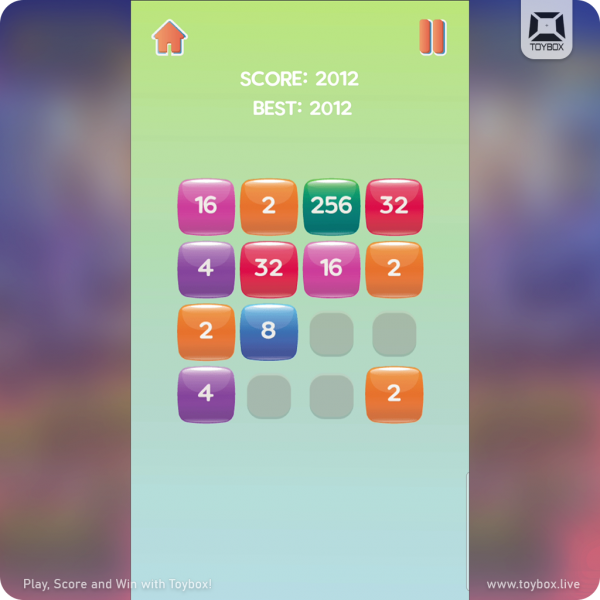 Play 2048 with Toybox